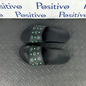 MCM | Shoes | Mcm Mens Blackgreen Monogram Print Rubber  display picture 3